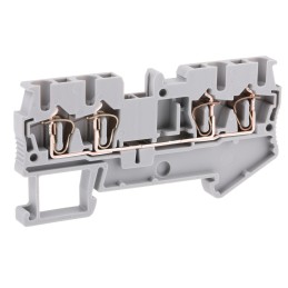 1 pcs - Phoenix Contact ST 2.5-QUATTRO Series Grey Feed Through Terminal Block, 2.5mm², 1-Level