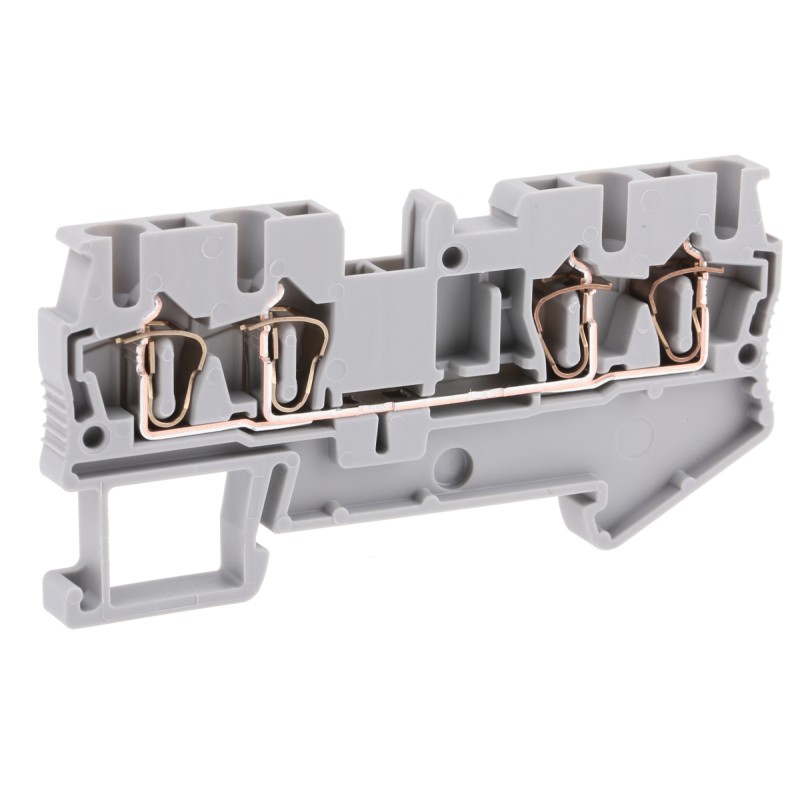 1 pcs - Phoenix Contact ST 2.5-QUATTRO Series Grey Feed Through Terminal Block, 2.5mm², 1-Level