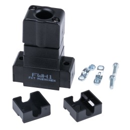 1 pcs - FCT from Molex FWH Series ABS D Sub Backshell, 9 Way, Strain Relief