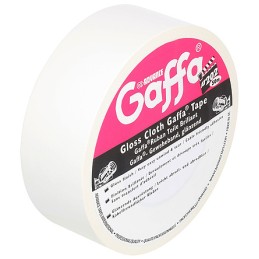 1 pcs - Advance Tapes AT202 White Gloss Gaffa Tape, 50mm x 50m, 0.22mm Thick