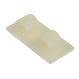 1 Bag of 50 - HellermannTyton Natural Nylon Cable Clip, 8mm Max. Bundle