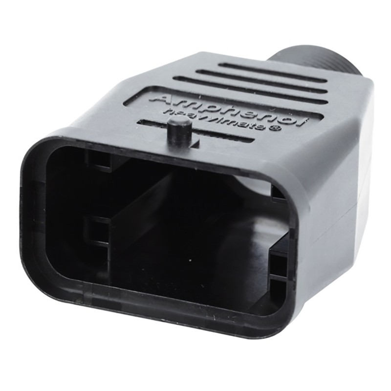 1 pcs - Amphenol Heavy Mate Q Heavy Duty Power Connector Hood, M25 x 1.5 Thread