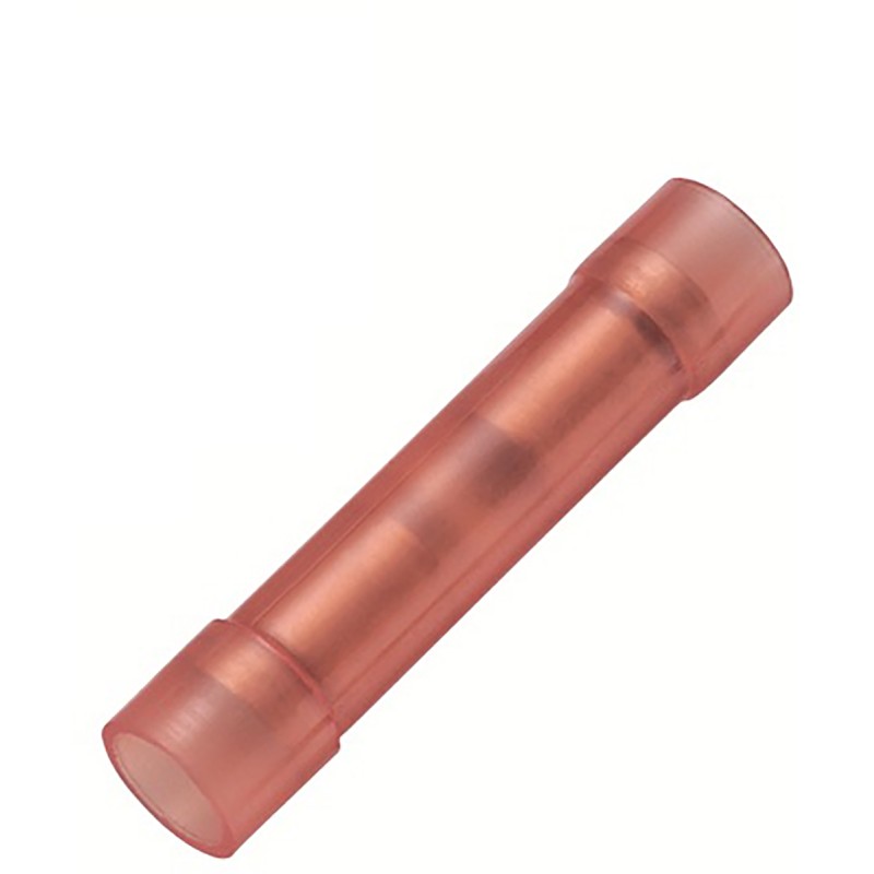 100 pcs - RS PRO Splice Connector, Red, Insulated 0.5 - 1.5 mm², 22 - 16 AWG