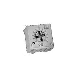 10 pcs : 25PR100KLF - Trimmer Resistors - Through Hole 1/4' Squ 100K 10%