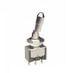 1 pcs - NKK Switches Toggle Switch, Panel Mount, On-Off-On, SPDT, Solder Terminal, 125V ac