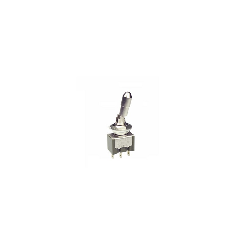 1 pcs - NKK Switches Toggle Switch, Panel Mount, On-Off-On, SPDT, Solder Terminal, 125V ac