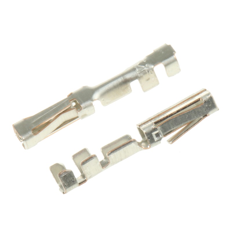 100 pcs - TE Connectivity AMPMODU MOD II Series Female Crimp Terminal, 30AWG Min, 28AWG Max