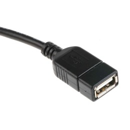 1 pcs - RS PRO USB 2.0 Cable, Male USB B to Female USB A Cable, 150mm