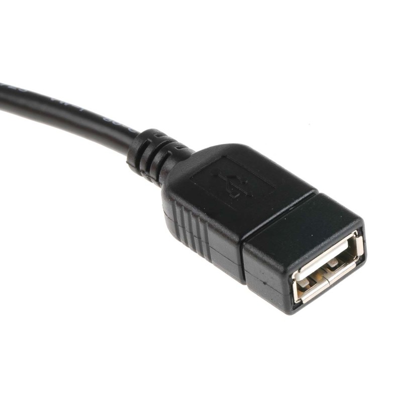 1 pcs - RS PRO USB 2.0 Cable, Male USB B to Female USB A Cable, 150mm