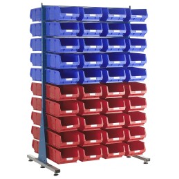 1 pcs - RS PRO PP Louvre Panel Storage Unit, 1500mm x 1000mm, Blue