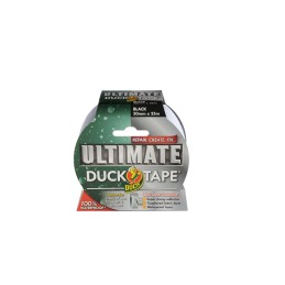 1 pcs - DUCK TAPE Duck Tape 232152 Duct Tape, 25m x 50mm, Black, Gloss Finish