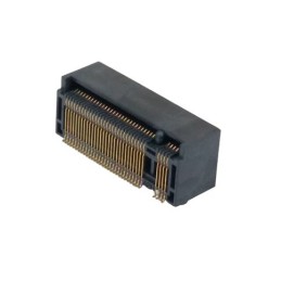 1 pcs - Amphenol ICC Right Angle Female Edge Connector, 67-Contacts, 0.5mm Pitch