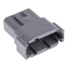 1 pcs - Deutsch, DTM Automotive Connector Socket 12 Way, Crimp Termination