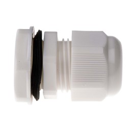 10 pcs - HellermannTyton NGM Series White Nylon Cable Gland, M20 Thread, 6mm Min, 12mm Max, IP68