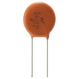 1 pcs - Vishay Single Layer Ceramic Capacitor (SLCC) 2.2nF 500V ac ±20% Y5U Dielectric, 440L, Through Hole +125°C Max Op. Temp.
