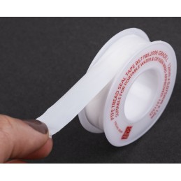1 pcs - RS PRO White PTFE Tape, 12m x 12mm x 0.075mm