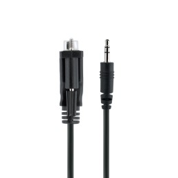 1 pcs - StarTech.com Male 9 Pin D-sub to Male 3.5mm Stereo Jack Serial Cable, 1m PVC