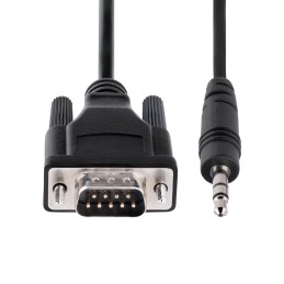 1 pcs - StarTech.com Male 9 Pin D-sub to Male 3.5mm Stereo Jack Serial Cable, 1m PVC