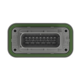 1 pcs - TE Connectivity 2-23781 Series Vertical Panel Mount PCB Header, 15 Contact(s), 6mm Pitch, 2 Row(s), Shrouded