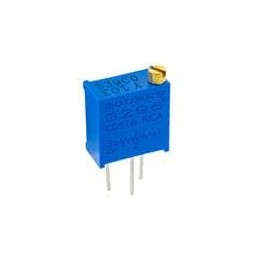 10 pcs : 3296Y-1-204LF - Trimmer Resistors - Through Hole 3/8' 200Kohms Sealed Vertical Adjust