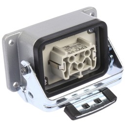 1 pcs - Epic Contact Connector Set, 6 Way, 16A, Female, H-BE, Panel Mount, 440 V