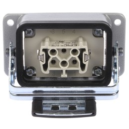 1 pcs - Epic Contact Connector Set, 6 Way, 16A, Female, H-BE, Panel Mount, 440 V
