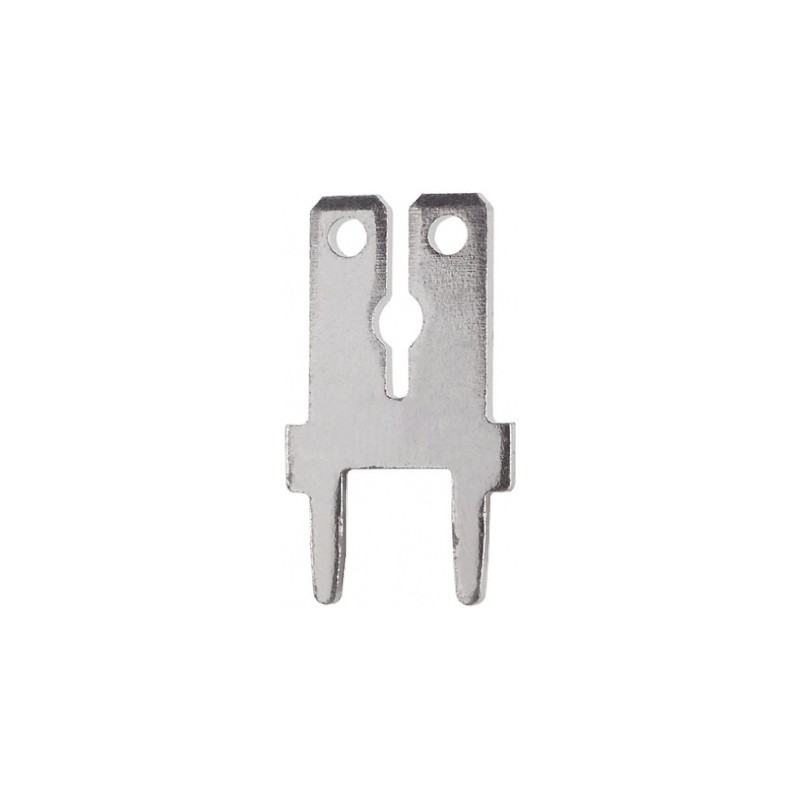 100 pcs - Keystone PC QUICK-FIT Uninsulated Male Spade Connector, PCB Tab, 6.35 x 0.81mm Tab Size