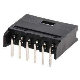200 pcs - TE Connectivity AMPMODU MOD II Series Right Angle Through Hole PCB Header, 6 Contact(s), 2.54mm Pitch, 1 Row(s),