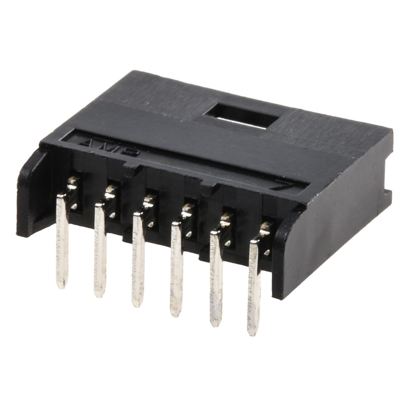200 pcs - TE Connectivity AMPMODU MOD II Series Right Angle Through Hole PCB Header, 6 Contact(s), 2.54mm Pitch, 1 Row(s),