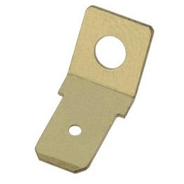 100 pcs - RS PRO Male Spade Connector, PCB Tab