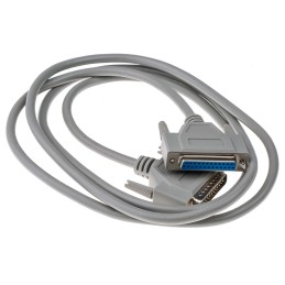 1 pcs - RS PRO Male 25 Pin D-sub to Female 25 Pin D-sub Serial Cable, 2m PVC