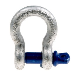 1 pcs - RS PRO Bow Shackle, Zinc Plated Steel, 3.25t
