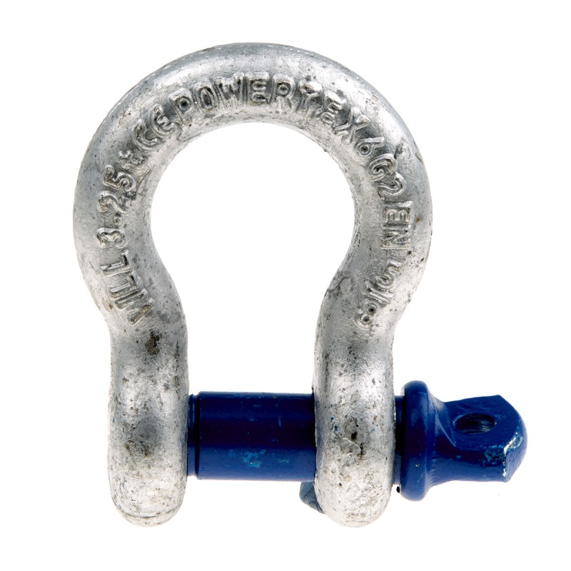 1 pcs - RS PRO Bow Shackle, Zinc Plated Steel, 3.25t