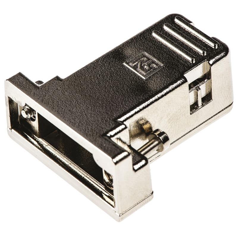 1 pcs - RS PRO ABS D Sub Backshell, 9 Way, Strain Relief