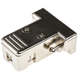 1 pcs - RS PRO ABS D Sub Backshell, 9 Way, Strain Relief