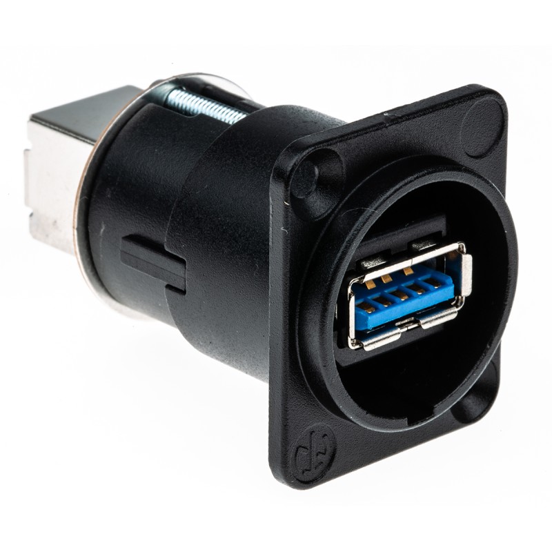 1 pcs - Neutrik USB 3.0 Feedthrough Gender Changer for use with USB 3.0 Connectors