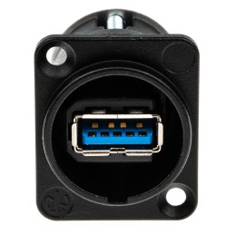 1 pcs - Neutrik USB 3.0 Feedthrough Gender Changer for use with USB 3.0 Connectors