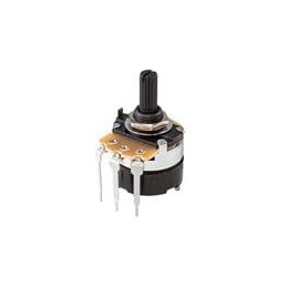 10 pcs : PTN24B-C20020K1PB - Potentiometers 24mm, 200kohm, 20mm shaft, Switch