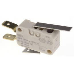 1 pcs - ZF Short Lever Micro Switch, Tab Terminal, 21 A @ 250 V ac, SPDT