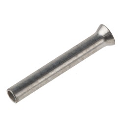 100 pcs - JST, WE Crimp Bootlace Ferrule, 10mm Pin Length, 1mm Pin Diameter, 0.5mm² Wire Size