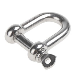 1 pcs - RS PRO D-Shackle, Stainless Steel, 0.15t