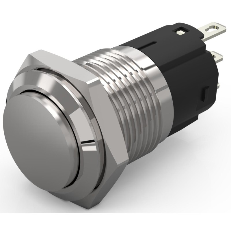 1 pcs - EAO 82 Series Push Button Switch, Latching, Panel Mount, 16mm Cutout, SPDT, 240V, IP65, IP67