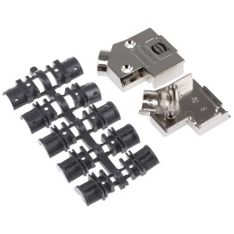 1 pcs - HARTING D-sub Series Metal Right Angle D Sub Backshell, 9 Way