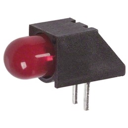 10 pcs - 550-0507F Dialight 550-0507F, Red Right Angle PCB LED Indicator, Through Hole 7.5 V