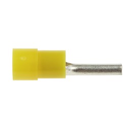 100 pcs - RS PRO Insulated Crimp Pin Connector, 4mm² to 6mm², 12AWG to 10AWG, 2.8mm Pin Diameter, 14mm Pin Length, Yellow