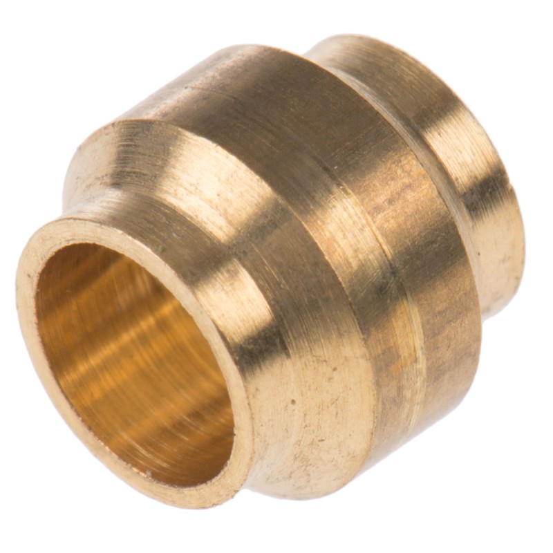 100 pcs - 0124 04 00 Legris Brass Pipe Fitting, Straight Compression Compression Olive, Female to Female 4mm