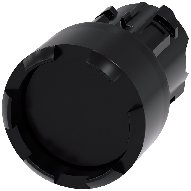 1 pcs - Siemens SIRIUS ACT Series Black Momentary Push Button Head, 22mm Cutout, IP66, IP67, IP69K