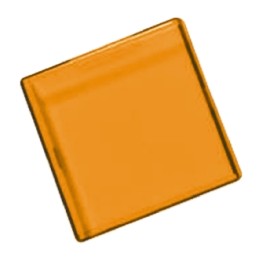 30 pcs - A0262C Panel Mount Indicator Lens Square Style, Amber, 29mm Long
