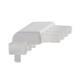 50 pcs - RLP1-400-500 RLP1-400-500 Bivar, PCB Mounted Right Angle LED Light Pipe, Clear Round Lens LED included