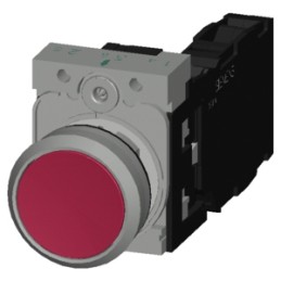 1 pcs - Siemens 3SU1 Series Push Button, Panel Mount, 22mm Cutout, SPDT